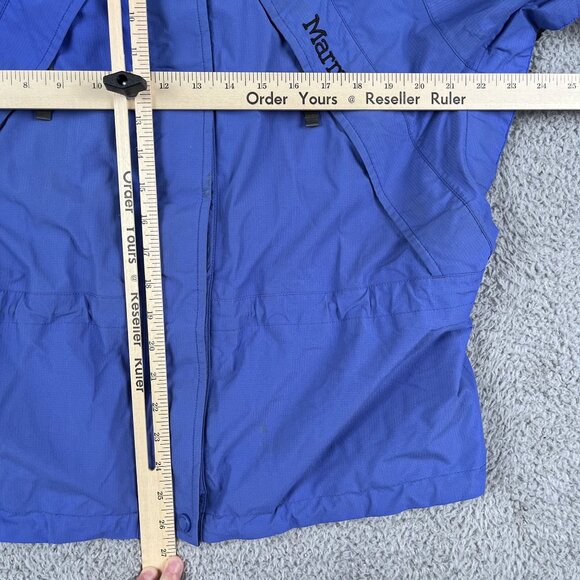 VTG Marmot Jacket Womens Large SHELL ONLY Gore-Tex Blue Ski & Snow Nylon - Picture 7 of 9